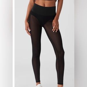 ALO Yoga Black Sheer Leggings